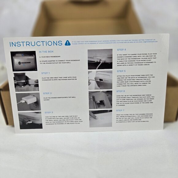 PhoneSoap 500-1 White Cell Phone Cleaner Sanitzer & Charger - Picture 8 of 16